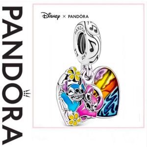 NWOT Pandora x Disney Stitch & Angel Double Layer Charm
